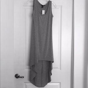 Heather grey Hi-lo tank dress.